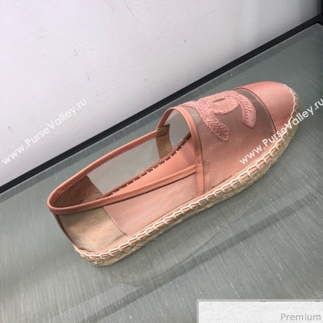 Chanel Mesh Espadrilles G34651 Pink 2019 (HANB-9031926)