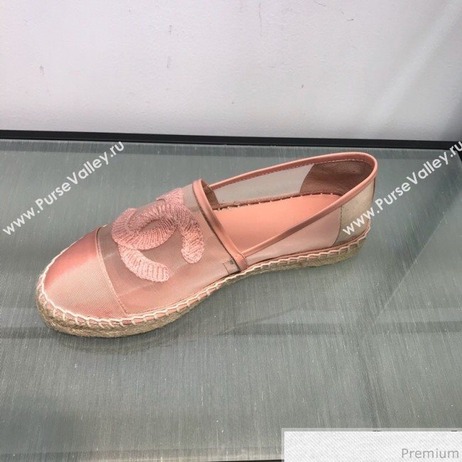 Chanel Mesh Espadrilles G34651 Pink 2019 (HANB-9031926)