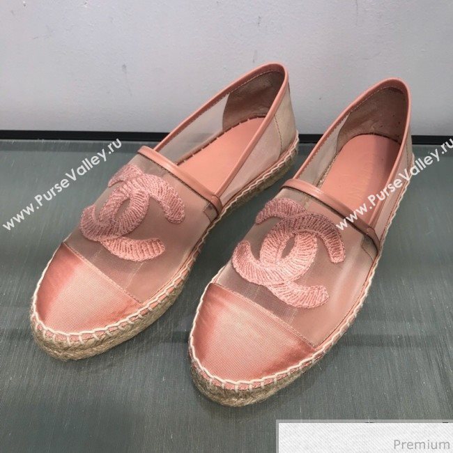Chanel Mesh Espadrilles G34651 Pink 2019 (HANB-9031926)