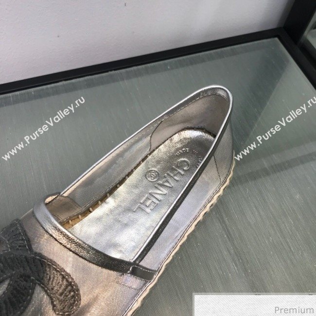 Chanel Mesh Espadrilles G34651 Silver 2019 (HANB-9031924)