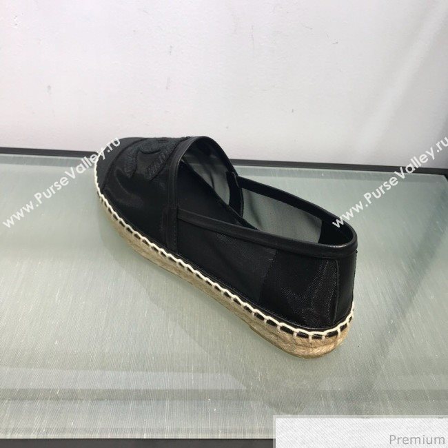Chanel Mesh Espadrilles G34651 Black 2019 (HANB-9031923)