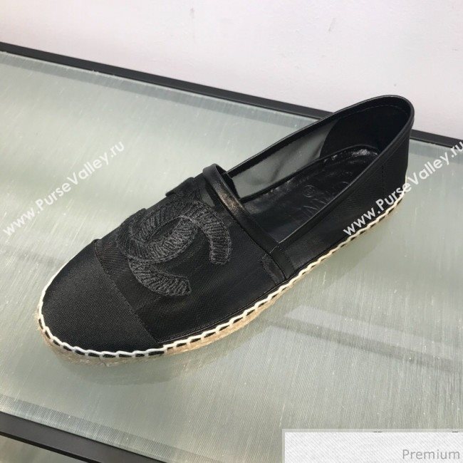Chanel Mesh Espadrilles G34651 Black 2019 (HANB-9031923)