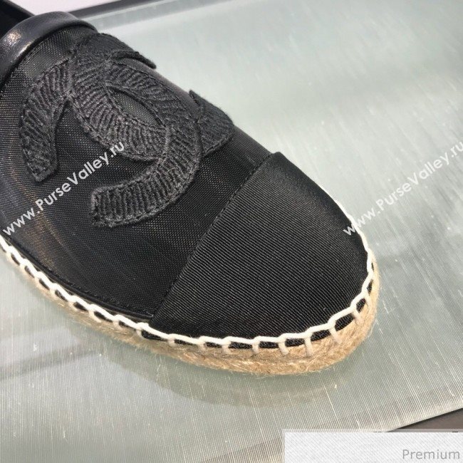 Chanel Mesh Espadrilles G34651 Black 2019 (HANB-9031923)