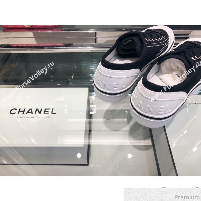 Chanel Fabric Sneaker G34760 Black 2019 (XO-9031928)