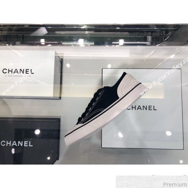 Chanel Fabric Sneaker G34760 Black 2019 (XO-9031928)