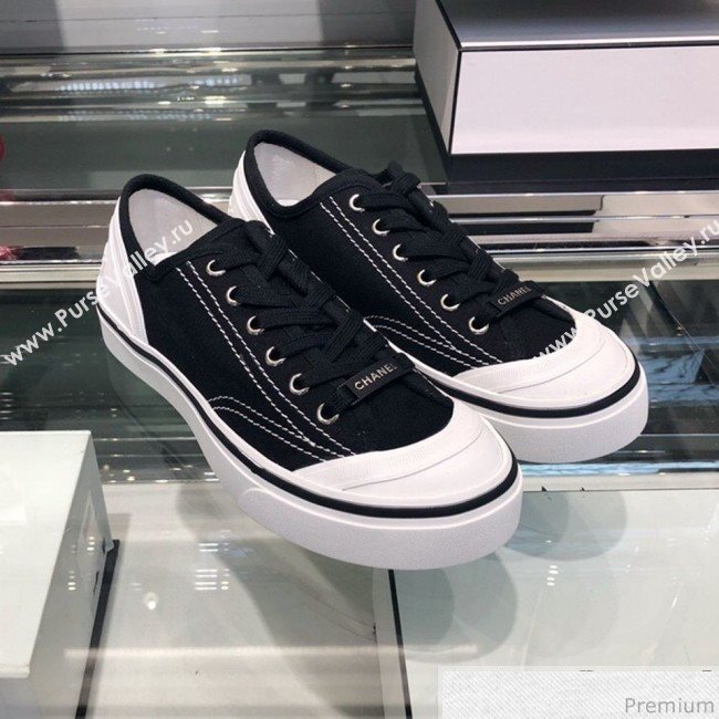 Chanel Fabric Sneaker G34760 Black 2019 (XO-9031928)