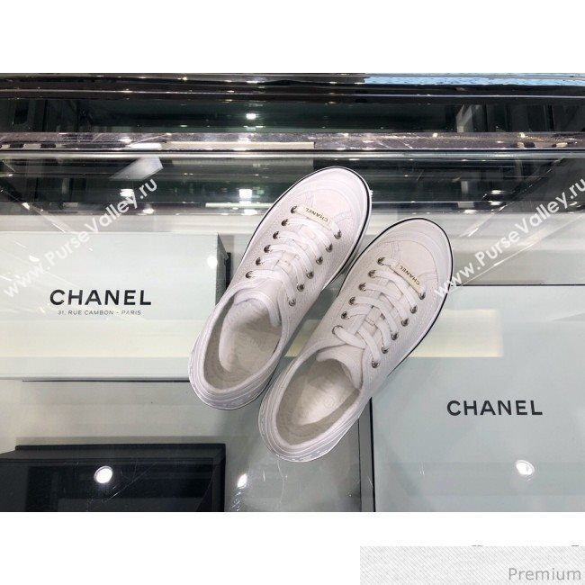 Chanel Fabric Sneaker G34760 White 2019 (XO-9031927)