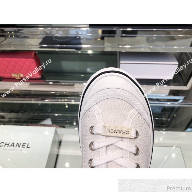 Chanel Fabric Sneaker G34760 White 2019 (XO-9031927)