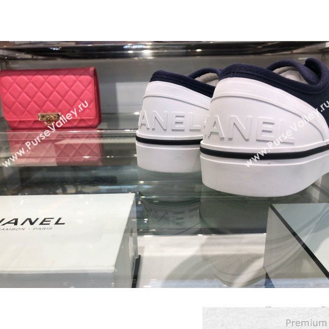 Chanel Fabric Sneaker G34760 Blue 2019 (XO-9031929)
