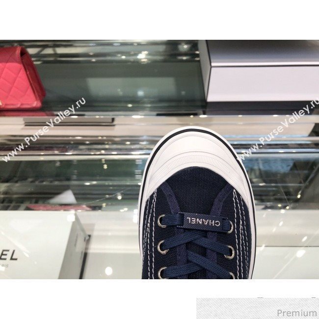 Chanel Fabric Sneaker G34760 Blue 2019 (XO-9031929)