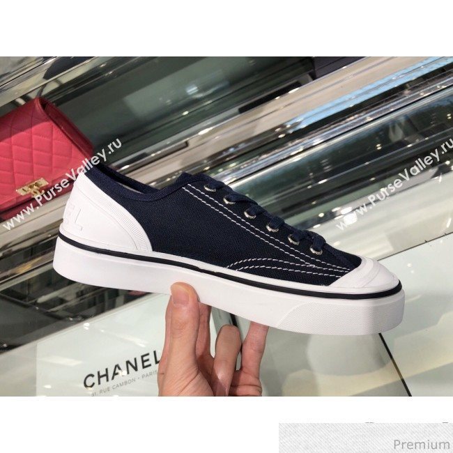 Chanel Fabric Sneaker G34760 Blue 2019 (XO-9031929)