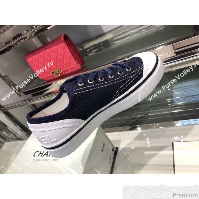 Chanel Fabric Sneaker G34760 Blue 2019 (XO-9031929)