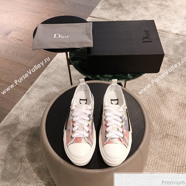 Dior x Kaws Floral Low-top Sneakers White/Pink 2019(For Women and Men) (KL-9031939)