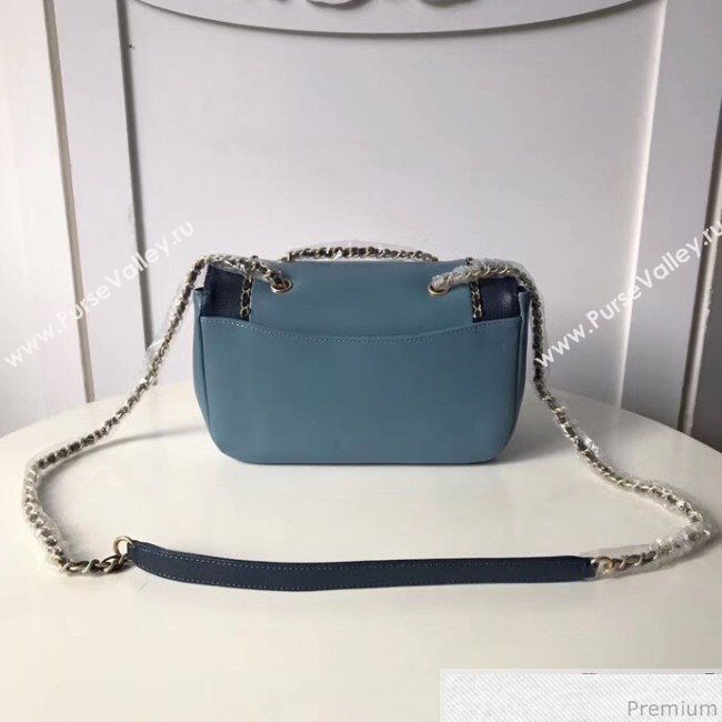 Chanel Chain Flap Bag AS0371 Blue/Dark Blue 2019 (XXY-9031816)
