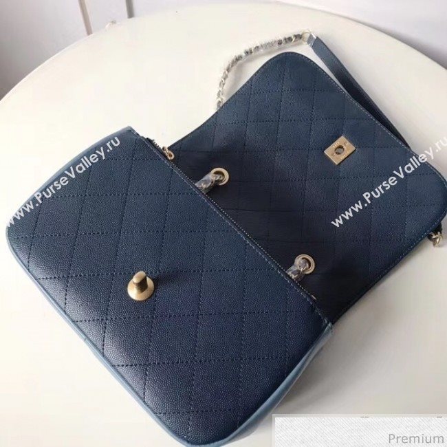 Chanel Chain Flap Bag AS0371 Blue/Dark Blue 2019 (XXY-9031816)