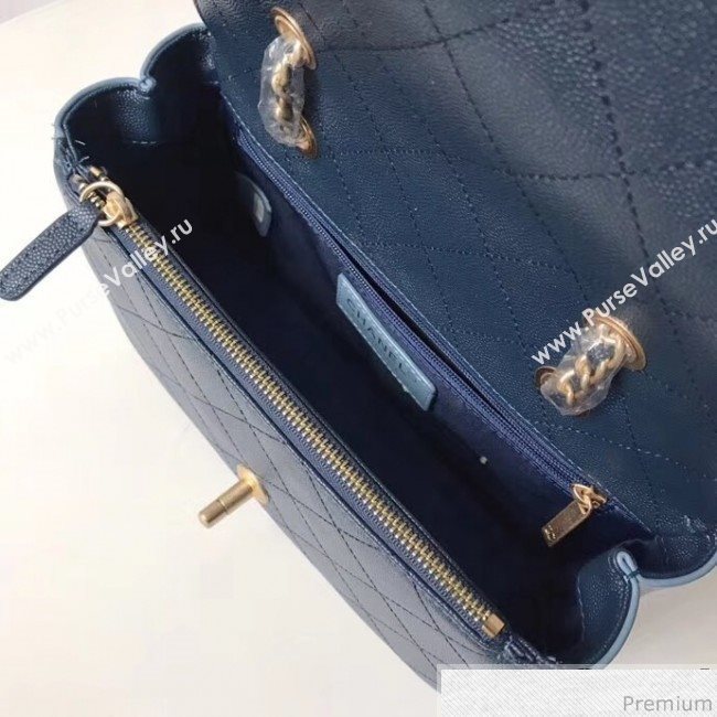 Chanel Chain Flap Bag AS0371 Blue/Dark Blue 2019 (XXY-9031816)