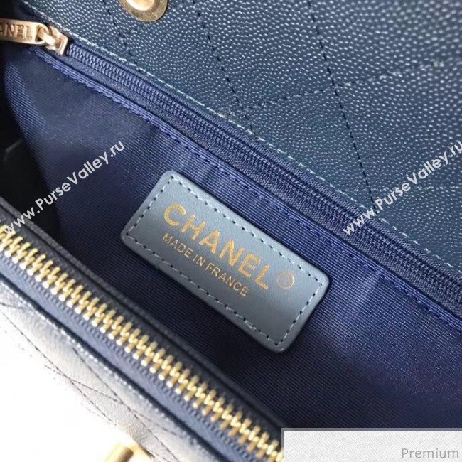 Chanel Chain Flap Bag AS0371 Blue/Dark Blue 2019 (XXY-9031816)