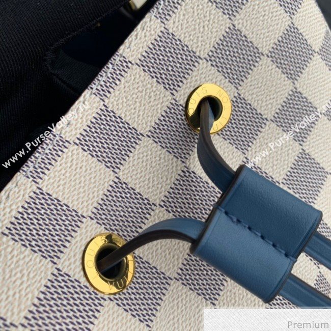 Louis Vuitton Noe Bucket Bag in Damier Azur Canvas N40153 Blue 2019 (KD-9031817)