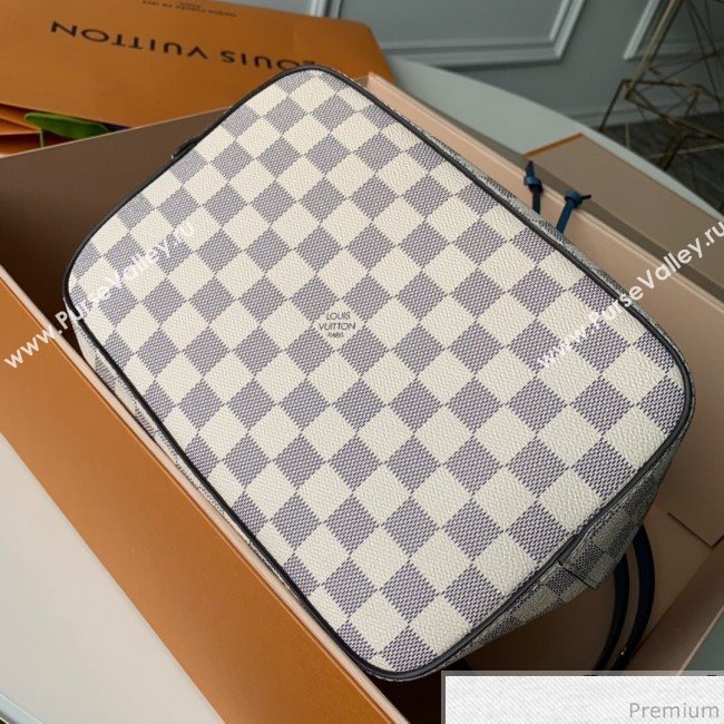 Louis Vuitton Noe Bucket Bag in Damier Azur Canvas N40153 Blue 2019 (KD-9031817)