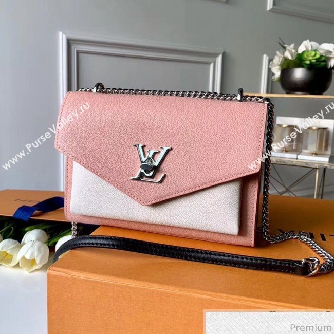 Louis Vuitton Mylockme BB Shoulder Bag M52777 Pink/White 2019 (FANG-9031820)