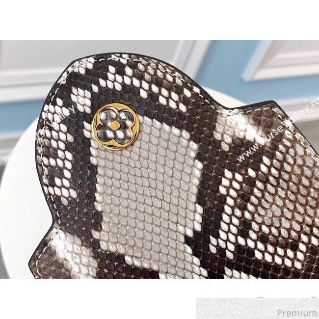 Louis Vuitton Capucines BB Python Top Handle Bag N95384 Green/Grey 2019 (LVSJ-9031825)