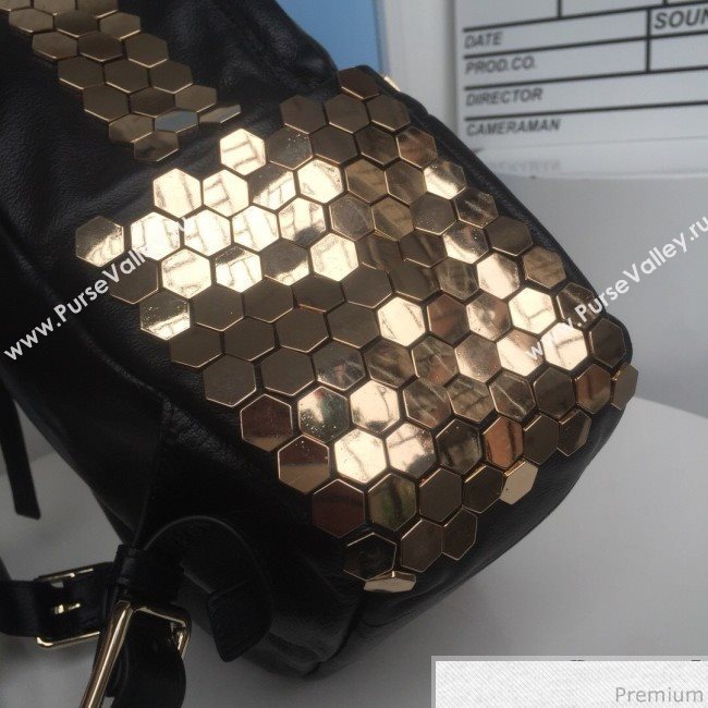 Givenchy Hexagon Studs Side Soft Leather Black/Gold (XYD-9031830)