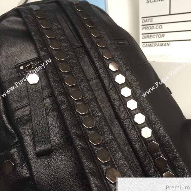Givenchy Hexagon Studs Front Soft Leather Black (XYD-9031833)