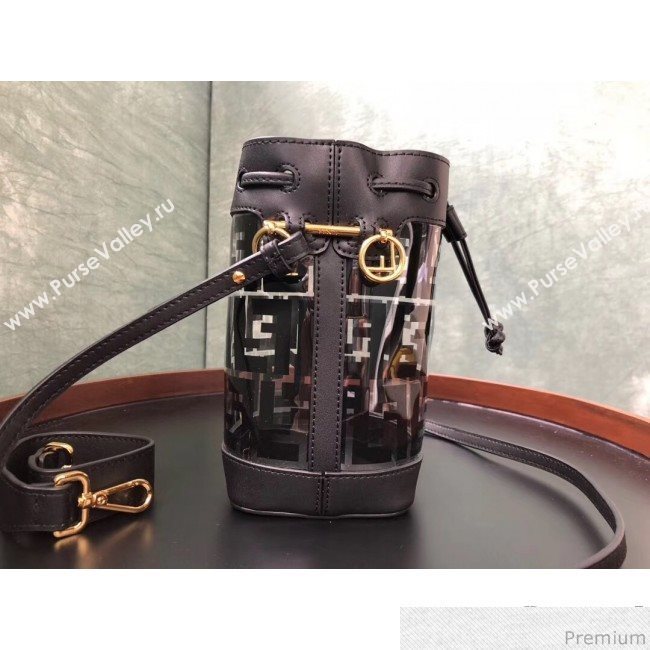 Fendi Mini PU Mon Tresor bucket Bag Black 2019 (AFEI-9031834)