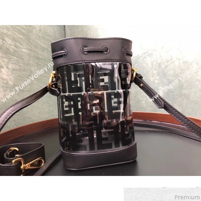 Fendi Mini PU Mon Tresor bucket Bag Black 2019 (AFEI-9031834)