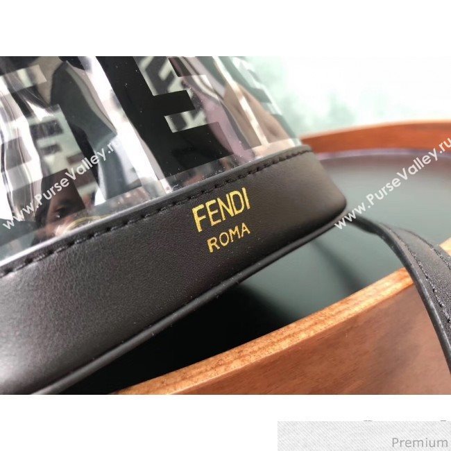 Fendi Mini PU Mon Tresor bucket Bag Black 2019 (AFEI-9031834)