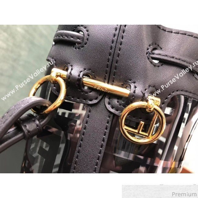 Fendi Mini PU Mon Tresor bucket Bag Black 2019 (AFEI-9031834)