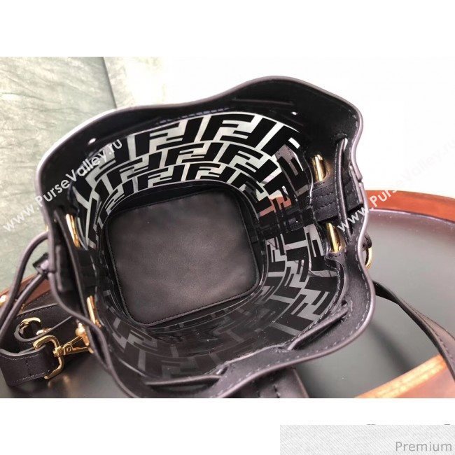 Fendi Mini PU Mon Tresor bucket Bag Black 2019 (AFEI-9031834)