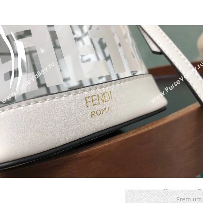 Fendi Mini PU Mon Tresor bucket Bag White 2019 (AFEI-9031835)
