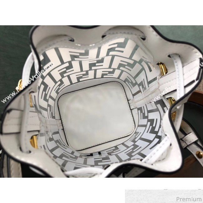 Fendi Mini PU Mon Tresor bucket Bag White 2019 (AFEI-9031835)