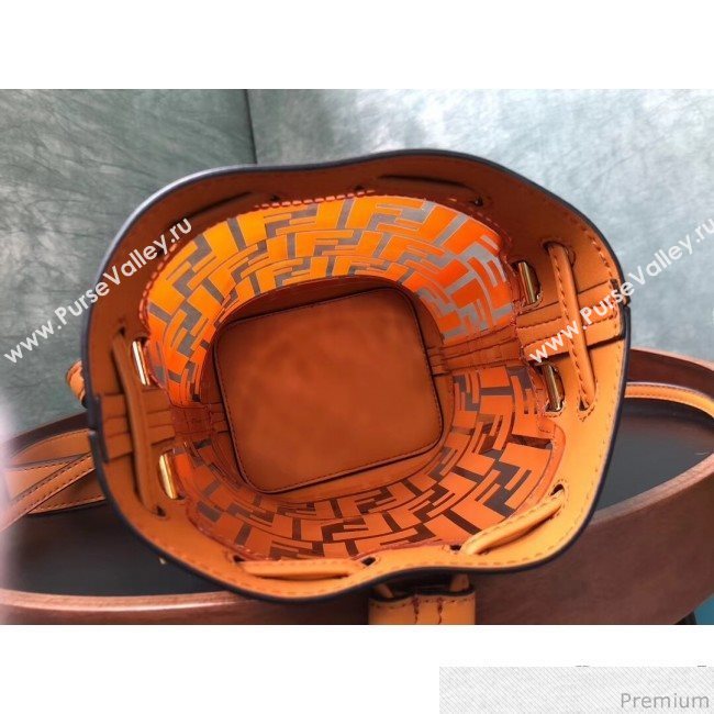 Fendi Mini PU Mon Tresor bucket Bag Orange 2019 (AFEI-9031836)