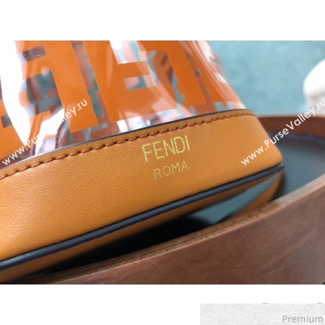 Fendi Mini PU Mon Tresor bucket Bag Orange 2019 (AFEI-9031836)