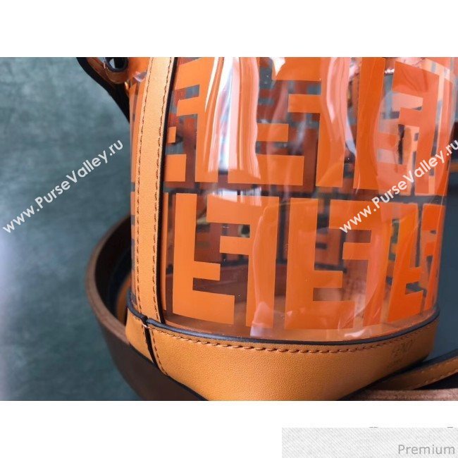 Fendi Mini PU Mon Tresor bucket Bag Orange 2019 (AFEI-9031836)