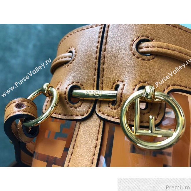 Fendi Mini PU Mon Tresor bucket Bag Orange 2019 (AFEI-9031836)