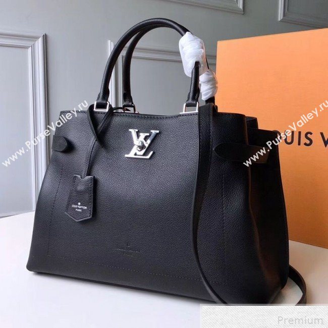 Louis Vuitton Lockme Day Tote Bag M53730 Black 2019 (FANG-9042315)