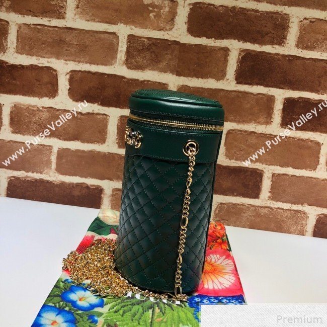 Gucci Quilted Leather Belt Bag 572298 Green 2019 (DLH-9042335)