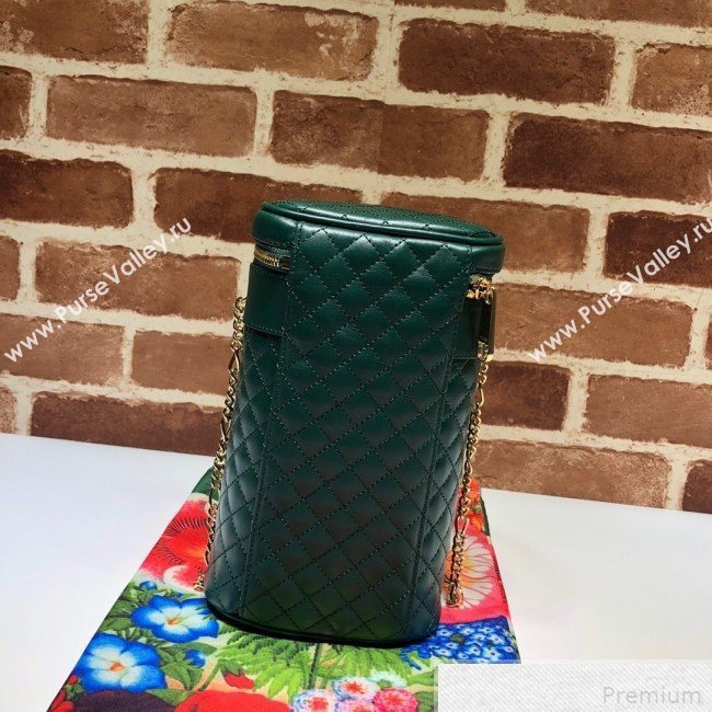 Gucci Quilted Leather Belt Bag 572298 Green 2019 (DLH-9042335)