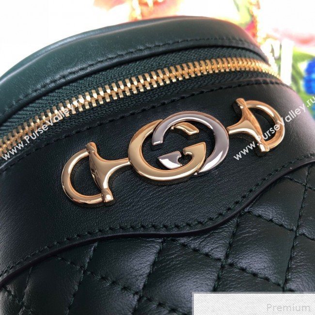 Gucci Quilted Leather Belt Bag 572298 Green 2019 (DLH-9042335)