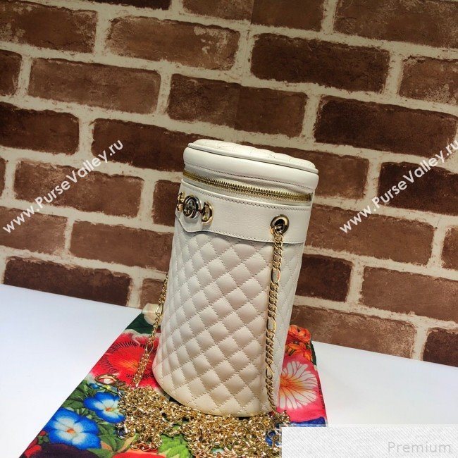 Gucci Quilted Leather Belt Bag 572298 White 2019 (DLH-9042333)
