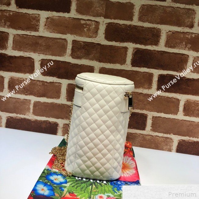 Gucci Quilted Leather Belt Bag 572298 White 2019 (DLH-9042333)
