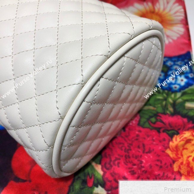 Gucci Quilted Leather Belt Bag 572298 White 2019 (DLH-9042333)