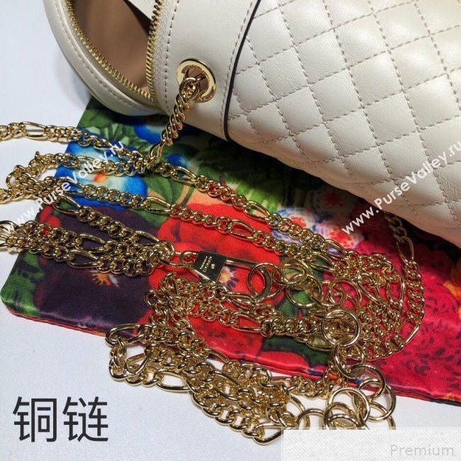 Gucci Quilted Leather Belt Bag 572298 White 2019 (DLH-9042333)