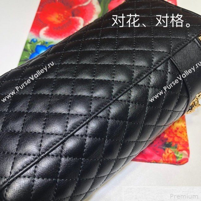 Gucci Quilted Leather Belt Bag 572298 Black 2019 (DLH-9042334)