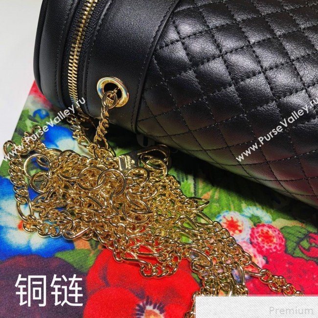 Gucci Quilted Leather Belt Bag 572298 Black 2019 (DLH-9042334)