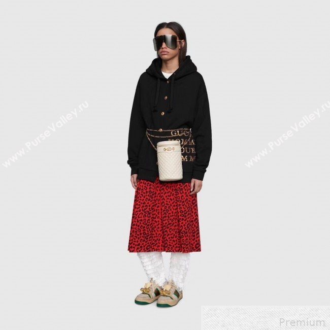 Gucci Quilted Leather Belt Bag 572298 White 2019 (DLH-9042333)