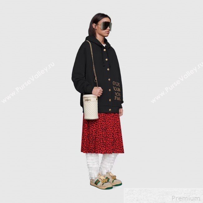 Gucci Quilted Leather Belt Bag 572298 White 2019 (DLH-9042333)